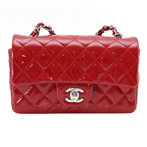 red patent leather chanel bag|chanel patent leather backpack.